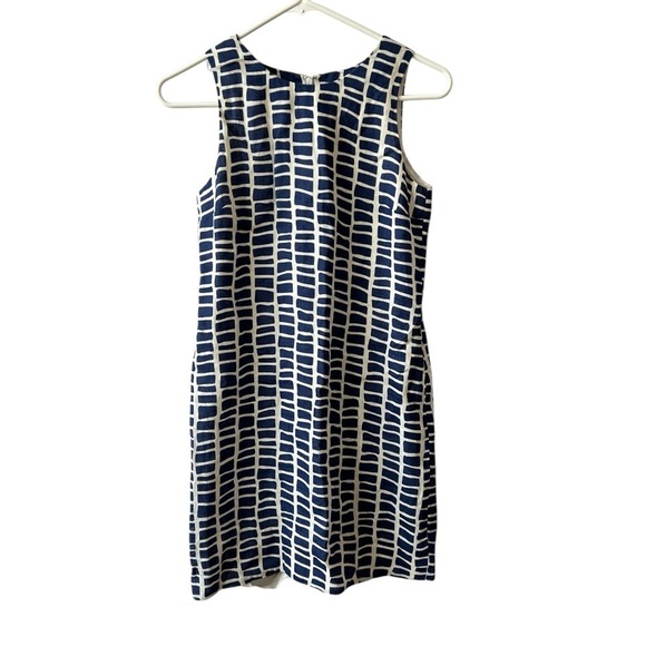 SOLD ISLAND COMPANY DRESS XS 100% LINEN SHIFT SUMMER NAUTICAL COASTAL RESORT - Picture 1 of 11